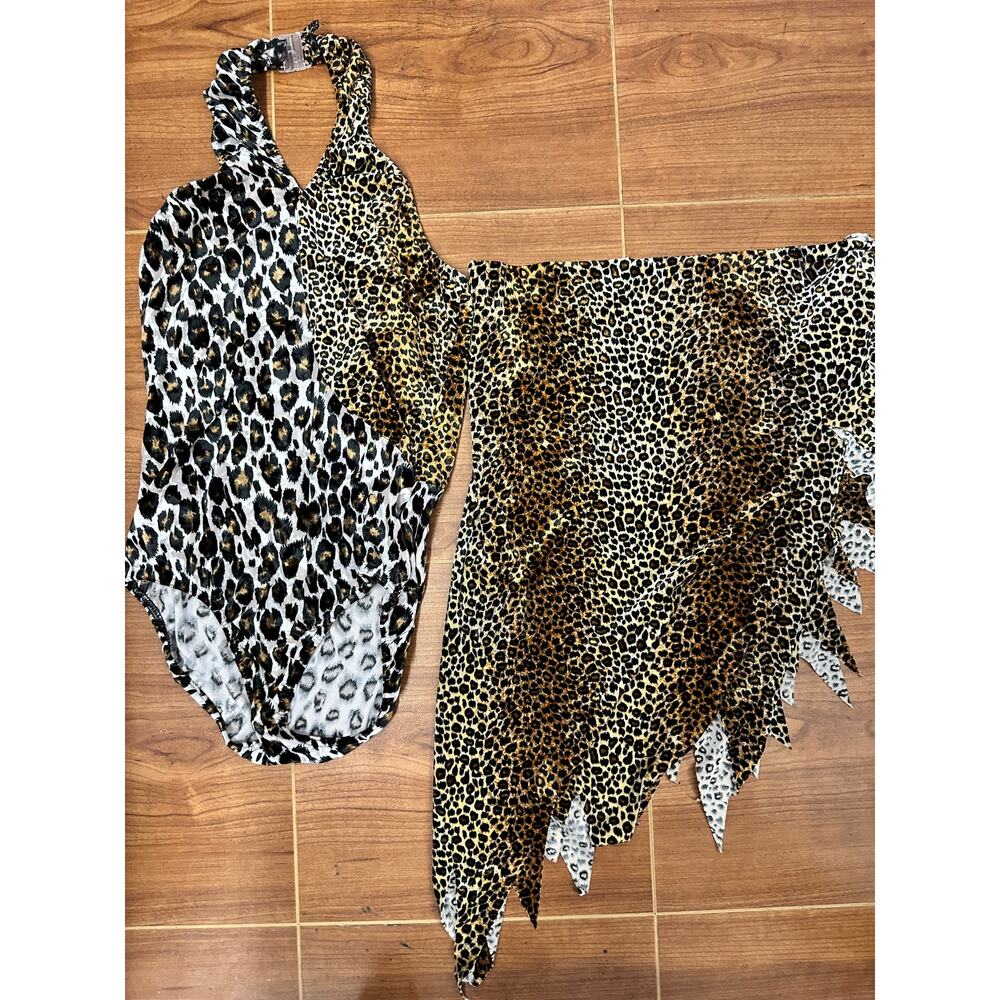Dance Costume Medium Adult Cheetah Cicci Jazz Acro Musical Theater Animal Print